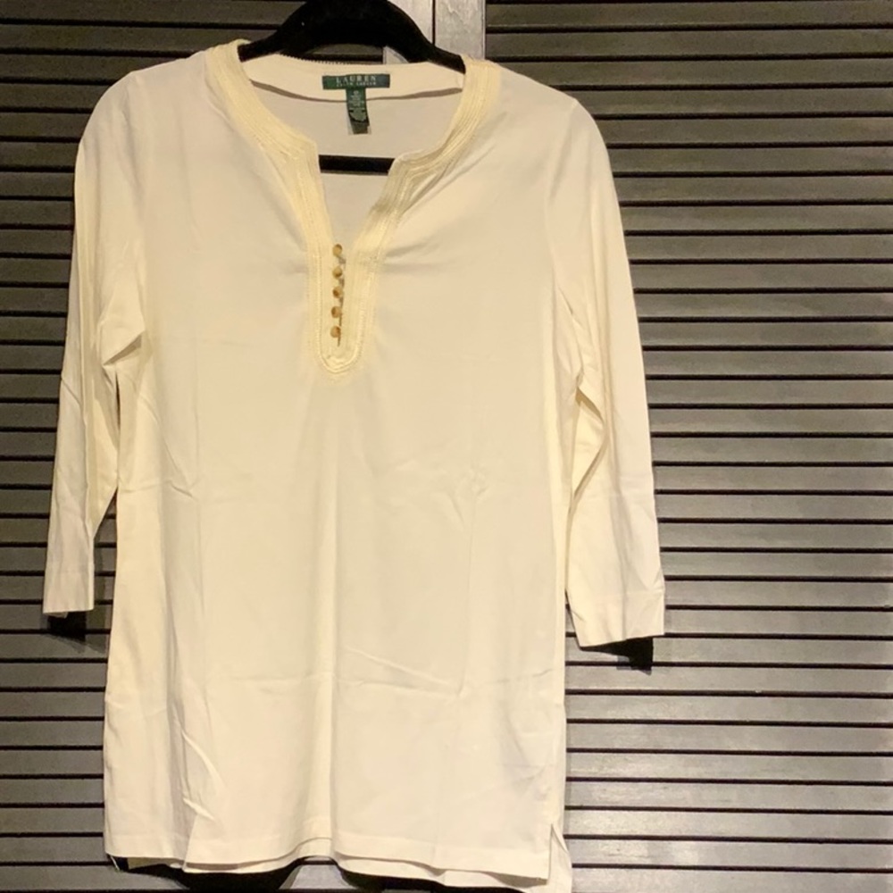 Ralph Lauren tunic like t-shirt with 3/4 sleeves